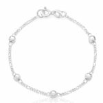 PULSEIRA DE BOLINHAS 3X1 PRATA 925