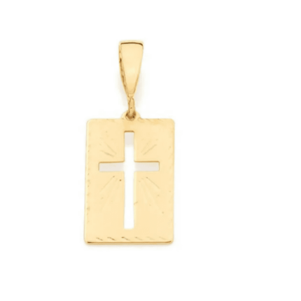 PINGENTE PLACA CRUZ  ROMMANEL