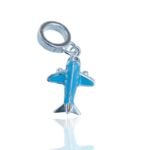 BERLOQUE AVIÃO AZUL PRATA 925