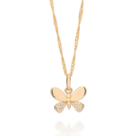 PINGENTE BORBOLETA MEDIA COM ZIRCONIA ROMMANEL - Imagem 3
