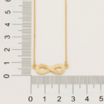 CORDAO 45CM COM PINGENTE INFINITO LISO ROMMANEL - Imagem 3