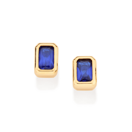 BRINCO SOLITARIO COM ZIRCONIA AZUL ROMMANEL