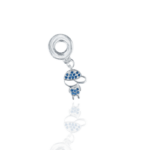 BERLOQUE MENINO COM BONE CRAVEJADO AZUL PRATA 925