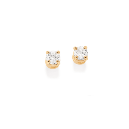 BRINCO PEQUENO ZIRCONIA REDONDA ROMMANEL