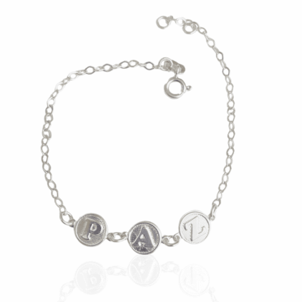 PULSEIRA ESCRITO PAZ PRATA 925