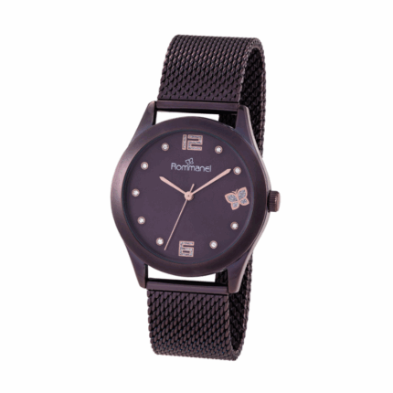 RELOGIO ROXO COM PULSEIRA ESTERIA ROMMANEL