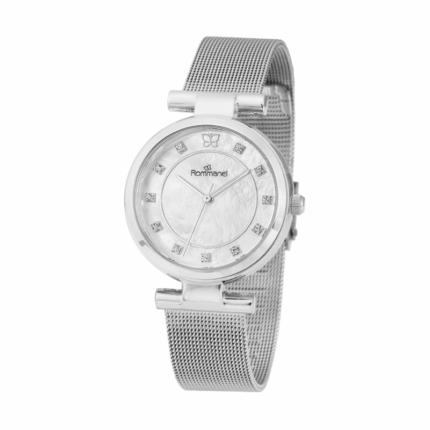 RELOGIO PRATA COM PULSEIRA ESTEIRA ROMMANEL