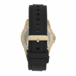RELOGIO MASCULINO MONDAINE PRETO COM DETALHES DOURADOS PULSEIRA SILICONE ORIGINAL - Imagem 4