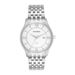 RELOGIO MASCULINO MONDAINE PRATA NUMEROS ROMANOS ORIGINAL