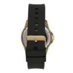 RELOGIO MASCULINO MONDAINE DOURADO FUNDO VERDE PULSEIRA SILICONE PRETA ORIGINAL - Imagem 3