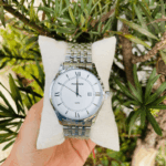 RELOGIO MASCULINO MONDAINE PRATA NUMEROS ROMANOS ORIGINAL - Imagem 4