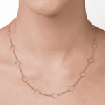 CORDAO COM VARIOS CORAÇOES BANHADA A OURO 18K ROMMANEL - Imagem 2