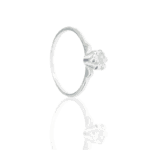 ANEL T14 SOLITARIO BAIXO ZIRCONIA PRATA 925
