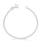 PULSEIRA INFANTIL GRUME 2MM MASCULINA PRATA 925