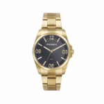 RELOGIO MASCULINO MONDAINE DOURADO COM NUMERO 12/03/06/09 ORIGINAL