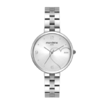 RELOGIO FEMININO MONDAINE PRATA COM BRINDE CORDAO CORAÇÃO ORIGINAL. - Imagem 2