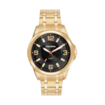 RELOGIO MASCULINO MONDAINE DOURADO COM NUMERO 12/03/06/09 ORIGINAL