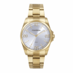 RELOGIO MONDAINE DOURADO MASCULINO FUNDO BRANCO 12/03/06/09/12 ORIGINAL - Imagem 3