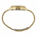 RELOGIO MONDAINE DOURADO MASCULINO FUNDO BRANCO 12/03/06/09/12 ORIGINAL - Imagem 5