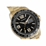 RELOGIO MONDAINE DOURADO FUNDO PRETO ROMMANEL - Imagem 3