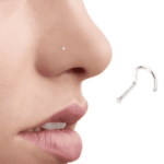 PIERCING NARIZ ZIRCONIA 1MM PRATA 925 - Imagem 3