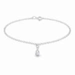 PULSEIRA C/ GOTA ZIRCONIA PRATA 925