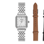RELOGIO QUADRADO COM DUAS PULSEIRAS MONDAINE ORIGINAL