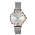 RELOGIO PRATA COM CORAÇÃO MONDAINE FEMININO ORIGINAL - Imagem 3