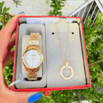 RELOGIO MONDAINE FEMININO DOURADO RELIGIOSO ORIGINAL - Imagem 2
