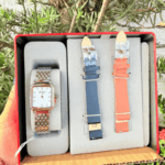 RELOGIO QUADRADO COM DUAS PULSEIRAS MONDAINE ORIGINAL - Imagem 5
