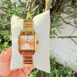 RELOGIO QUADRADO PULSEIRA ELASTICA ORIGINAL MONDAINE - Imagem 4