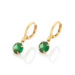 BRINCO AGOLA CLICK COM PEDRA VERDE ROMMANEL ORIGINAL