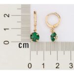 BRINCO AGOLA CLICK COM PEDRA VERDE ROMMANEL ORIGINAL - Imagem 4