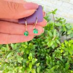 BRINCO AGOLA CLICK COM PEDRA VERDE ROMMANEL ORIGINAL - Imagem 5